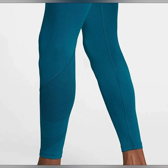 NWT Nike Pro Dri Fit Leggings Teal Color Mens XL for all Sports - Picture 3 of 7